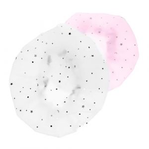 TOVINANNA 2pièces Bonnet De Élastique Double Couche Imperméable Avec Motif Étoilé Casquette De Bain Pour Spa Et Idéale Pour Protéger Les Cheveux (Qieiyi, neuf)