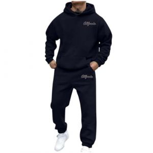 Surv&ecirc;tement Homme &agrave; Capuche Ensemble Jogging Homme 2 Pi&egrave;ce Sweat Hoodies et Pantalon Jogging Track Suit Ensemble de Surv&ecirc;tement Confortable Tenue Sport Combinaison De Sport pour (02 Dark Blue, XXXL) (Beythetly, neuf)