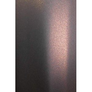 Netuno 20x carton noir nacr&eacute; A4 210x297 mm 250g Aster Metallic Black Cooper papier cartonn&eacute; brillant effet m&eacute;tallis&eacute; carton perl&eacute; pour invitations DIY cartes de v&oelig;ux billets marque-places d&eacute;coration (netuno, neuf)