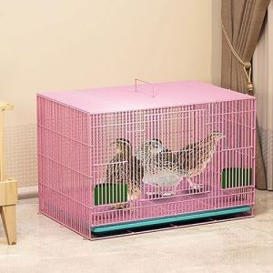 Chicken Coops Maison domestique pour volailles Petit parc pour lapin d'intérieur Clapier pliable Cage à lapin avec plateau extractible Filet métallique Villa pour poussin, caneton, lapin, chaton, etc. (There's a bright future for everyone, neuf)
