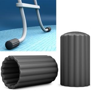 PoolFeet® Capuchons de protection universels en silicone pour pieds d'échelle de piscine, protège le film de piscine contre les dommages, accessoires, échelle de piscine, tampon en caoutchouc (nobellgo UG (haftungsbeschränkt), neuf)