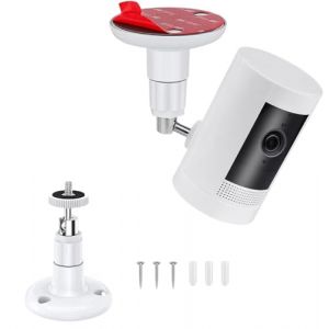 Support mural adhésif universel VHB pour Arlo, Eufy, Google Nest Cam, Stick Up Cam/Pro (Battery), Ring Indoor Cam, convient à toutes les caméras de surveillance avec trous de filetage 1/4 (1) (guangzhou taihong dianzimaoyiyouxiangongsi, neuf)