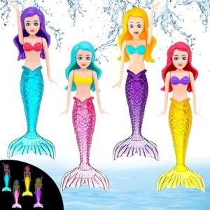 YOUYIKE Jeu de plongée pour enfants - Avec 4 sirènes - Baignoire - Jouet de plongée pour piscine, piscine et baignoire - Jeu familial avec jeux de groupe à partir de 3 ans (Unique'store, neuf)