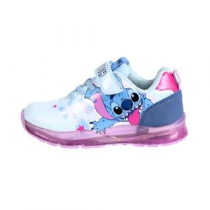 Disney Stitch Baskets pour Fille, Chaussures au Design Scintillant, Coffret Cadeau Inclus, Tailles EU 25 &agrave; 32 (Bleu, Syst&egrave;me Taille Chaussures EU, Enfant de 2 &agrave; 5 Ans, Femme, Num&eacute;rique, Moyen, 28) (La Esencia, neuf)