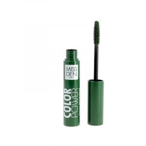 Mascara Color Power - Miss Den - Mascara Couleur Intense - Effet Volume et Élongation - Teinte 408 Vert (La Brosse et Dupont, neuf)
