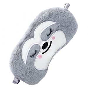 IWOWHERO Masque De Sommeil En Peluche Cartoon Singe Masque Oculaire Confortable Pour Enfants Et Adultes Accessoire De Sommeil Idéal Pour La Nuit Et Les Siestes (Langeriy, neuf)