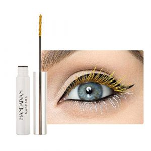 12 Colors Waterproof Mascara Non-Dizzy Long-Lasting Mascara Bleu Blanc Violet Vert Eyelash Eye Makeup (Qiaogeli, neuf)
