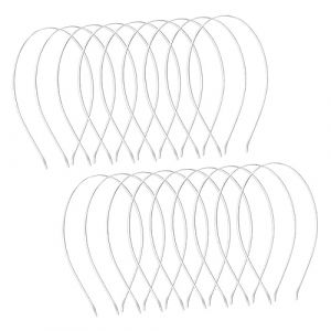 Anneome 50 Pièces Matériel De Cerceau De Cheveux Bricolage Bandeau Argenté Uni Cerceaux De Cheveux Uniques Bandeau Cheveux Uni Bandeau à Armature Métallique Bandeau Simple Acier Inoxydable (Damon Dai, neuf)