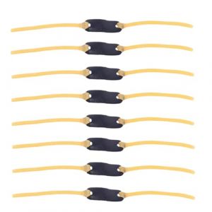 Diyxisk éLastique Lance Pierre, 8 Pièce Haute éLasticité Elastique Lance Pierre, Sangle de Rechange Slingshot, Convient aux Loisirs, au Tir en Extérieur et aux Compétitions de Fronde (Type B) (YAOYAOI, neuf)