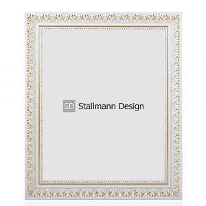 Stallmann Design Cadre photo baroque SWAN | 60 x 90 cm | Blanc | Cadre photo en bois v&eacute;ritable antique | 80 autres tailles disponibles | Cadre photo en bois de style vintage (Stallmann Design, neuf)