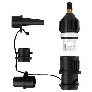 Adaptateur Gonfleur Paddle Adaptateur de Kayak ‎CTDMJ Adaptateur de Pompe Sup Sup Adaptateur de Valve Standard avec 4 Buses pour Bateau à Rames Gonflable,Planche de Stand up Paddle, Kayak (fuzhoushichengtengdianzishangwuyouxiangongsi, neuf)