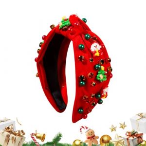 Bandeaux De No&euml;l Pour Femmes - Serre-T&ecirc;te &Agrave; Perles Mode | Bandeau De D&eacute;guisement De No&euml;l | Pour Mari&eacute;es Femmes Filles Enthousiastes De Cosplay R&eacute;union Familiale F&ecirc;te De Bureau Mariage D'Hiver Service (yangtaiqiong, neuf)