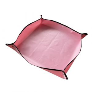 YSDINK Tapis de Rempotage pour Plantes, 75x75cm Tapis de Jardinage Oxford Imperm&eacute;able et Pliable, Tapis de Plantation Succulente pour Jardin Int&eacute;rieur, Rempotage et Entretien des Plantes (Rose) (ysd-store, neuf)