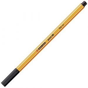 STABILO 8846 Point 88 Black (S) fineliner - fineliner (zwart, meerkleurig, 0,4 mm, 66 g, 175 mm, 18 mm), 46, Zwart (NOVEO SOLUTIONS BUREAUTIQUE, neuf)