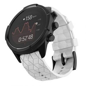 Shieranlee Compatible with Suunto 9 Spartan/Suunto 7 Bracelet, 24MM Silicone Bracelets de Montres Poignet Sangle de Sports pour Suunto 9/Suunto D5/Suunto Spartan Sport Wrist HR/Suunto 9 Titanium (BETTYCHEN LIMITED, neuf)