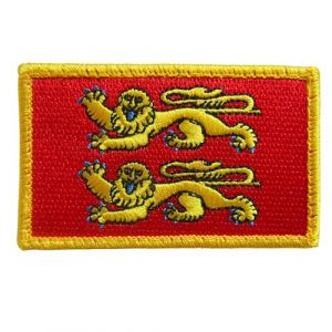 ÉCUSSON NORMANDIE/BADGE/Collection des Régions / 8×5 cm – Patch à surface agrippante dos à crochet ou à coudre – À fixer sur sac, veste ou pochette (NORMANDIE) (FELICALM, neuf)