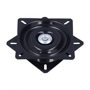 Plaque Pivotante Tournante De 6,3 X 0,8 Pouces, Siège Pivotant à 360 °, Support Pivotant Carré, Tabouret Robuste, Remplacement Pivotant Pour Tabouret De Bar, Chaise, Siège De Bateau (Auppicio, neuf)