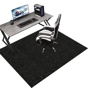 Tapis protège Sol, Gaming Tapis de Chaise pour Les Chaises de Jeu ou de Bureau, 100 x 140 cm Tapis antidérapant sous Chaise de Bureau, Protège Les Sols, Planchers, Parquets, pour Gaming et Le Travail (Tkuhknag, neuf)