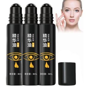 Zevorify Serum Yeux Anti Cernes Et Poche,Zevorify Roll on Sérum Pour Les Yeux,Raffermissante Anti-Rides Pour Les Yeux,Soins Contour Des Yeux Anti Rides,Atténue La Matité Autour Des Yeux (8ml, 3PC) (FEIBAO&-Wu, neuf)