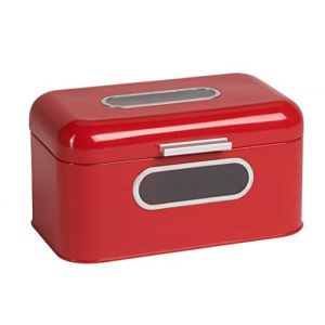 ECHTWERK bo&icirc;te r&eacute;tro en m&eacute;tal &agrave; pain gain de place, couvercle inclus (follownoh24, neuf)