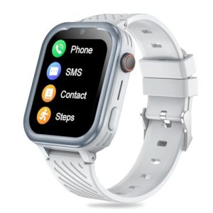 DDIOYIUR Montre Connect&eacute;e Enfant 4G/GPS/WiFi/Appel Vid&eacute;o/SOS, Cadeaux Montre Connect&eacute;e Gar&ccedil;ons Filles avec Appareil Photo, Musique, Bluetooth, Mode Classe, R&eacute;veil, P&eacute;dom&egrave;tre. (huanjingjia, neuf)
