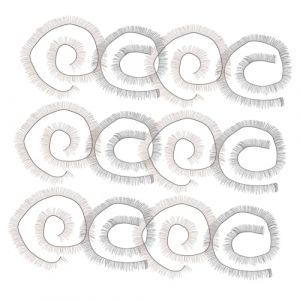 Ipetboom Lot De 20 Cils De Poup&eacute;e Naturels 20x0,8 Cm Faux Cils Faits Main Noir Et Marron Pour Maquillage Poup&eacute;e Accessoires Diy (hikarish, neuf)