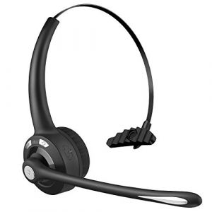 BlueFire Casque Bluetooth avec Micro,Casque sans Fil de Bureau, sur Les Écouteurs de Tête, Truck Driver Bluetooth Téléphone Casque pour Call Center,Skype,VoIP,Soutient la Musique (ShinePick, neuf)