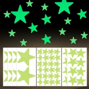 DIFLAX 60 Pi&egrave;ces Plafond Etoile Fluorescente Etoiles Phosphorescentes Fluorescents Ciel &Eacute;toil&eacute; Stickers Chambre Enfant Lumineuses Autocollants Stickers Pour Fille Gar&ccedil;on Plafond D&eacute;coration(3 Tailles) (SVF TUNDER PRICE, neuf)