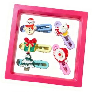 Pince &Agrave; Cheveux De No&euml;l Pour Attaches En Plastique &Eacute;pingles &Agrave; Cheveux Dessin Anim&eacute; Nourrissons Accessoires T&ecirc;te Antid&eacute;rapants S&eacute;curis&eacute;s &Eacute;v&eacute;nements Accessoires No&euml;l En (bingmukeji, neuf)