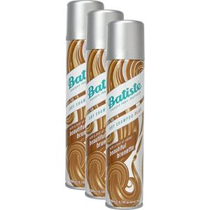 Batiste Shampooing sec Beautiful Brunette avec une touche de couleur pour cheveux bruns, cheveux frais pour tous les types de cheveux, lot de 3 2+1 (3 x 200 ml) (AR First Aid, neuf)