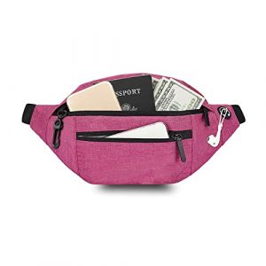 FANDARE Sac Poitrine Femme Sacs à Dos porté Travers Homme Sacs Bananes de randonnée Sacs de Sport bandoulière Sacs bandoulière Sacoche pour Voyage Sports Travers Cyclisme Moto Sac d'Epaule Rose Rouge (OÜ HULGY, neuf)