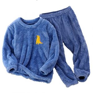 Pyjama Enfant Gar&ccedil;ons Et Filles Hiver Pilou Ensembles De Pyjama Polaire, V&ecirc;tements De Nuit Deux Pi&egrave;ces Chemise De Nuit, Flanelle Sleepwear &agrave; Manches Longues Ensemble De Pyjamas (Mumuki, neuf)
