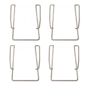 Lot de 4 pinces de ceinture de rechange en m&eacute;tal pour &eacute;metteur de microphone sans fil Sennheiser EW100 EW300 EW500 G1 G2 G3 (Boly Electronics-EU, neuf)