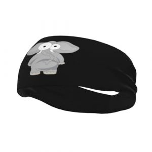 Bandeaux de sport antidérapants en forme d'éléphant pour homme et femme, idéal pour la gym, le basket-ball, le yoga (ruianshihuichenjiayouzhanguanliyouxiangongsi, neuf)