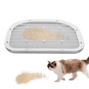 MWZBTG Rampe pour Bac À Litière - Marche pour Litière Chat - Plateforme Surélevée Lavable pour Escalier Doux Compatible avec Les Sols Moquettes Adapté Aux Espaces Intérieurs comme Le Coin Salon (kimore, neuf)