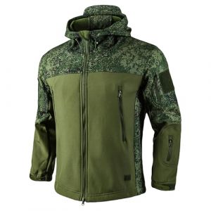 Générique Bombardier Homme Chasse Tactique Imperméable Softshell Tactiques avec Camouflage Polaire Homme Hiver Chaud Treillis Polaire Militaire Chaude Chaud Parka M (YUOCHE, neuf)