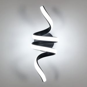 SENQIU Applique Murale Int&eacute;rieure LED, 24W Lampe Murale LED Cr&eacute;ativit&eacute; Aluminium, Luminaire Mural Interieur Moderne Noir pour Chambre Couloir Salon Escalier Cuisine, 6500K Lumi&egrave;re Blanche Froide (YinFuDengShi Store, neuf)
