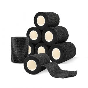 Bandes auto-adhésives, 8 rouleaux x 7,5 cm x 4,5 m, bandes élastiques et respirantes, résistantes, pour strap sport, strapping cheville, bande adhésive et bande auto adhesive. (Beike Store, neuf)