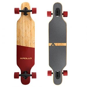 Apollo Longboard Bali, édition spéciale, Board Complet avec roulements à Billes ABEC Haute Vitesse y Inclus Jeu de clés en T, Drop Through, Freeride, Skate, Cruiser Boards (Vevendo, neuf)