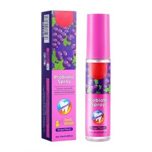 Spray buccal pour l'haleine, Spray buccal &agrave; l'ar&ocirc;me de raisin, rafra&icirc;chisseur buccal portable de longue dur&eacute;e, haleine fra&icirc;che et r&eacute;gulation de l'halitose pour les adultes (20 ml/0.68 oz) (TOPBeauty, neuf)
