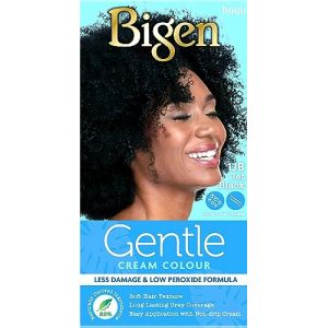 Bigen Gentle Cream Colour | Pas d'ammoniac et moins de dégâts | 88% d'ingrédients d'origine naturelle - 1JB Noir de jais (Hoyu Cosmetics (Nederland), neuf)