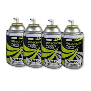 NUISIPRO - Pyr&egrave;thre Puissant Anti mouches & Anti Moustiques - Lot de 4 - Usage manuel ou diffuseur - Effet imm&eacute;diat (Nuisipro, neuf)