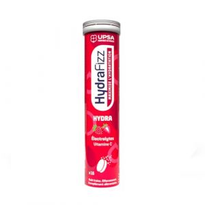 UPSA - Hydrafizz Hydra Fraise - Compl&eacute;ment Alimentaire Hydratation Quotidienne - &Eacute;lectrolytes, Glucose & Vitamine C - Go&ucirc;t Fraise - Fabriqu&eacute; en France - 16 Comprim&eacute;s Effervescents (MyHomeBoutique, neuf)
