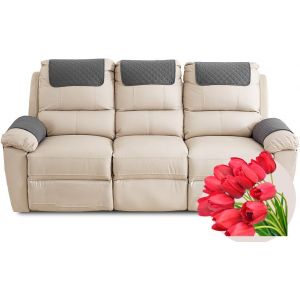 Housse D'appui-T&ecirc;te pour Meubles, Housse D'accoudoir, Canap&eacute; 2/1/3 Places avec Accoudoirs Housse de Protection pour Appuie-T&ecirc;te de Chaise Inclinable (Color : Gris fonc&eacute;, Size : 5 Pieces(1xpocket)) (MOSIED, neuf)