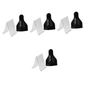 DIYEAH 4 Ensembles mod&egrave;le de nez pour piercing bijoux &eacute;talon pince &agrave; bec long anneaux de nez cerceau de nez partie du corps du nez mod&egrave;le de nez de nez mod&egrave;le de corps piercing Acrylique (Alberuell, neuf)