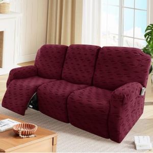 Housse de fauteuil inclinable en jacquard extensible pour fauteuils inclinables 1, 2, 3 places, protection lavable pour meubles pour Lazyboy, fauteuils &eacute;lectriques et housses de canap&eacute; adapt&eacute;es aux (chaowuuk, neuf)