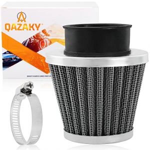 QAZAKY Nettoyeur de filtre à air universel de 48 mm, 49 mm, 50 mm compatible avec 50 cc-90 cc 110 cc 125 cc 140 cc 150 cc 200 cc 250 cc GY6 Moto ATV Scooter Quad Go Kart cyclomoteur Pit Dirt Racing (QAZAKY-FR, neuf)