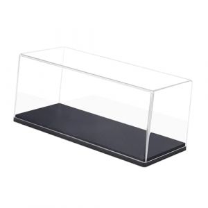 TAIZhiChen Vitrine en Acrylique avec Base Renforc&eacute;e, Bo&icirc;te de Pr&eacute;sentation Transparente, Coffret Anti-Poussi&egrave;re Empilable pour Maquettes de Voiture, Mod&egrave;les R&eacute;duits et Figurines (1:43 12*5.8*4.5 cm) (TAIZhiChen, neuf)