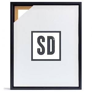 Stallmann Design Cadre à joint d'ombre pour châssis | 40x80 cm | Noir | MDF cadre pour toiles avec effet de profondeur | avec accessoires de montage | Cadre sans verre ni dos d'âne (Stallmann Design, neuf)