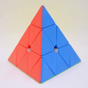 Bukefuno Moyu Meilong M Pyramid 3x3 Magn&eacute;tique sans Autocollant Speed Magic Cubes Pyraminx 3x3m Cube MoFang JiaoShi M Puzzle Magique (Bukefuno Cuber fr, neuf)